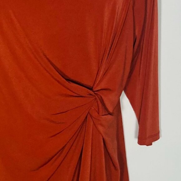 Lane Bryant Rust Tunic relaxed fit SZ 18/20 Comfy Career Lagenlook Minimalist - Picture 3 of 3